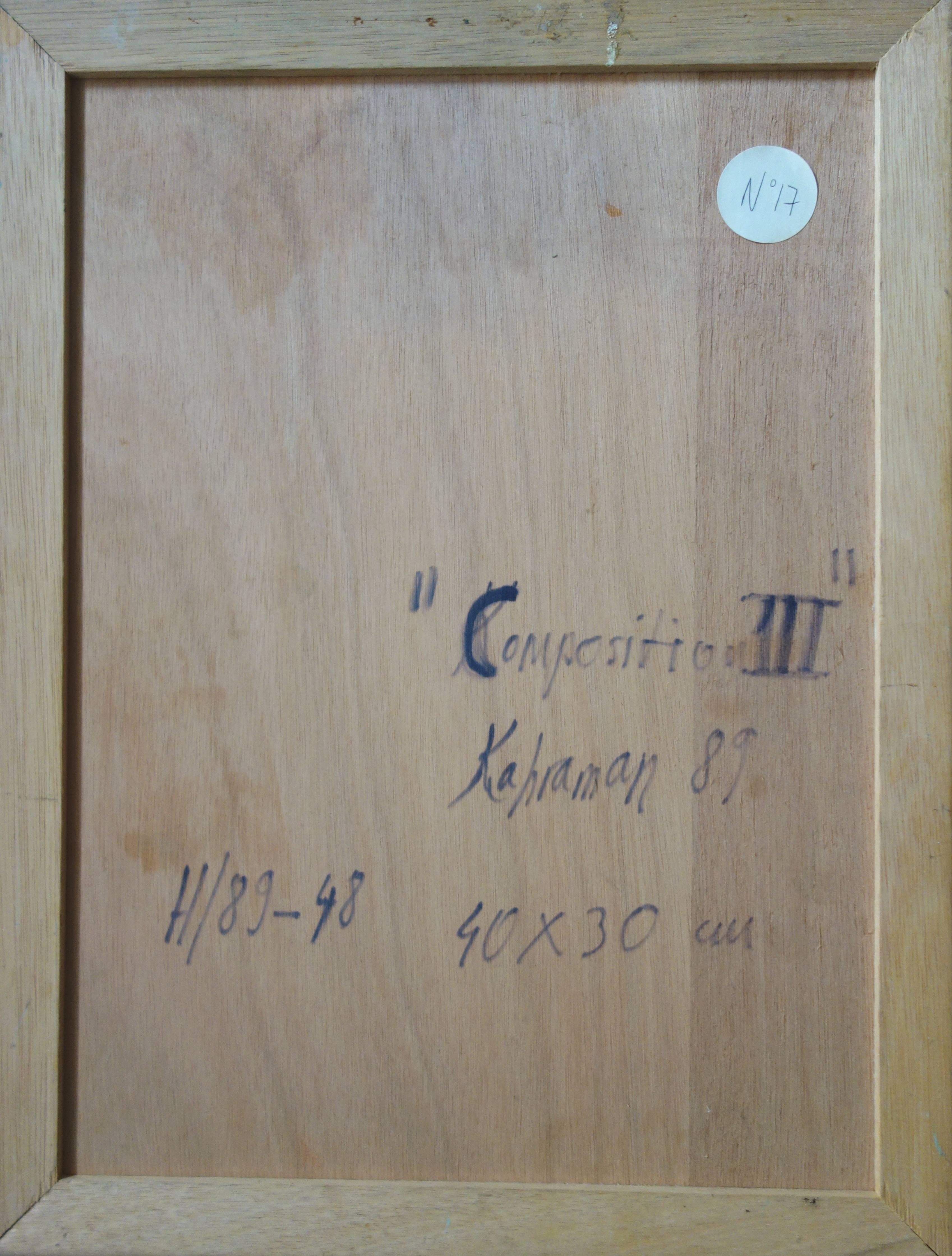 Hassan Ertugrul Kahraman (1952-)
Nackte Frau Profil

Acrylfarbe auf Platte
Signiert unten links und auf der Rückseite nochmals signiert
Datiert 1989
Größe: 40 x 30 cm (ca. 16 x 12 Zoll)

Ausgezeichneter Zustand