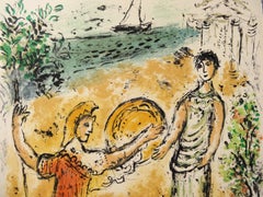 Odyssey : Odysseus and Telemachus - Original lithograph - Mourlot 1975