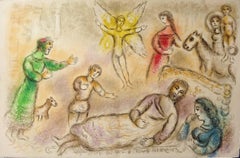 Odyssey : Odysseus and Penelope Now in Peace - Original lithograph -Mourlot 1975