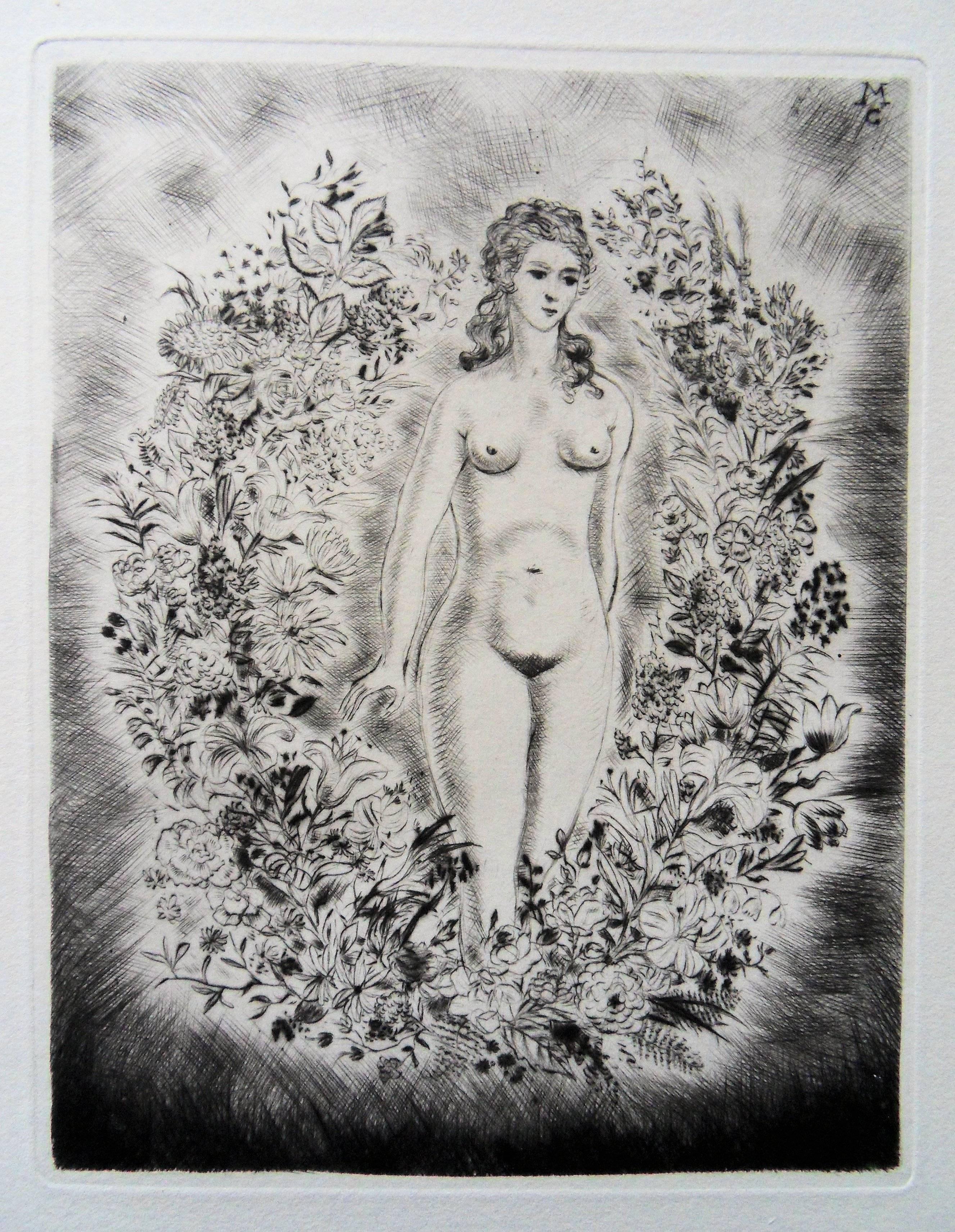 Woman in my Dreams - Original etching, 1943