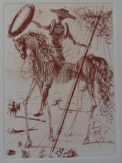 Don Quichotte - Original etching - 1966