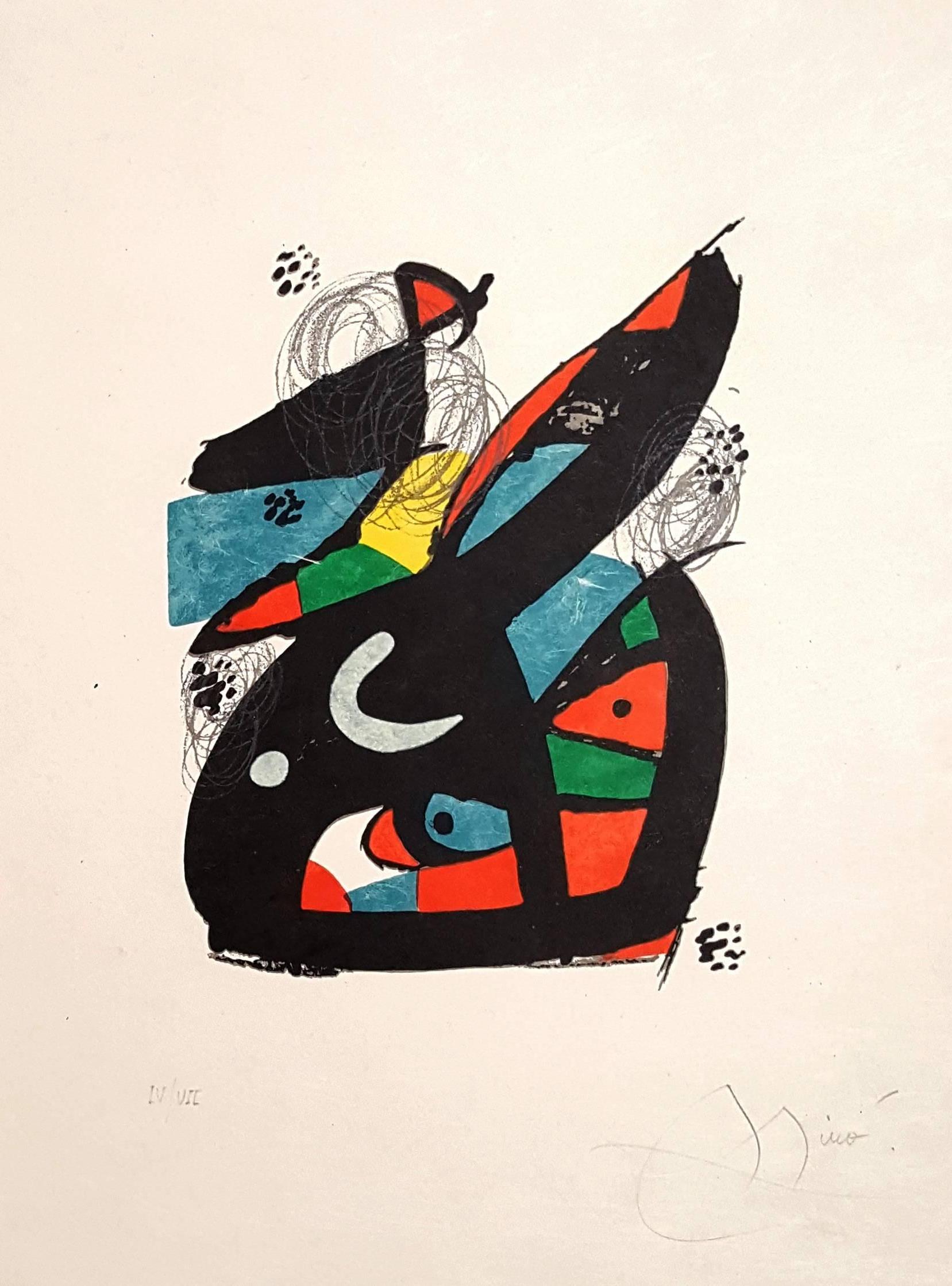 Joan Mir�ó Abstract Print - Melody Acid - Original Lithograph Handsigned - 38 copies