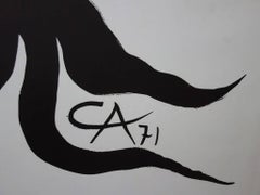 Tree with Blue and Red Fruits - Lithograph - Maeght 1971