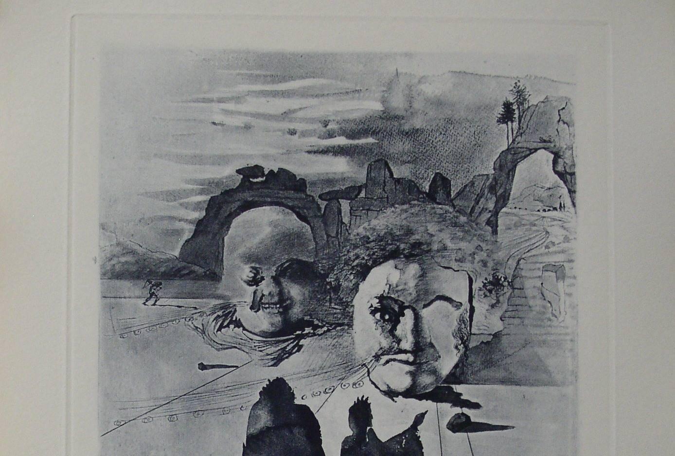 Avarice et prodigialité - Engraving - 150 copies - Print by Salvador Dalí