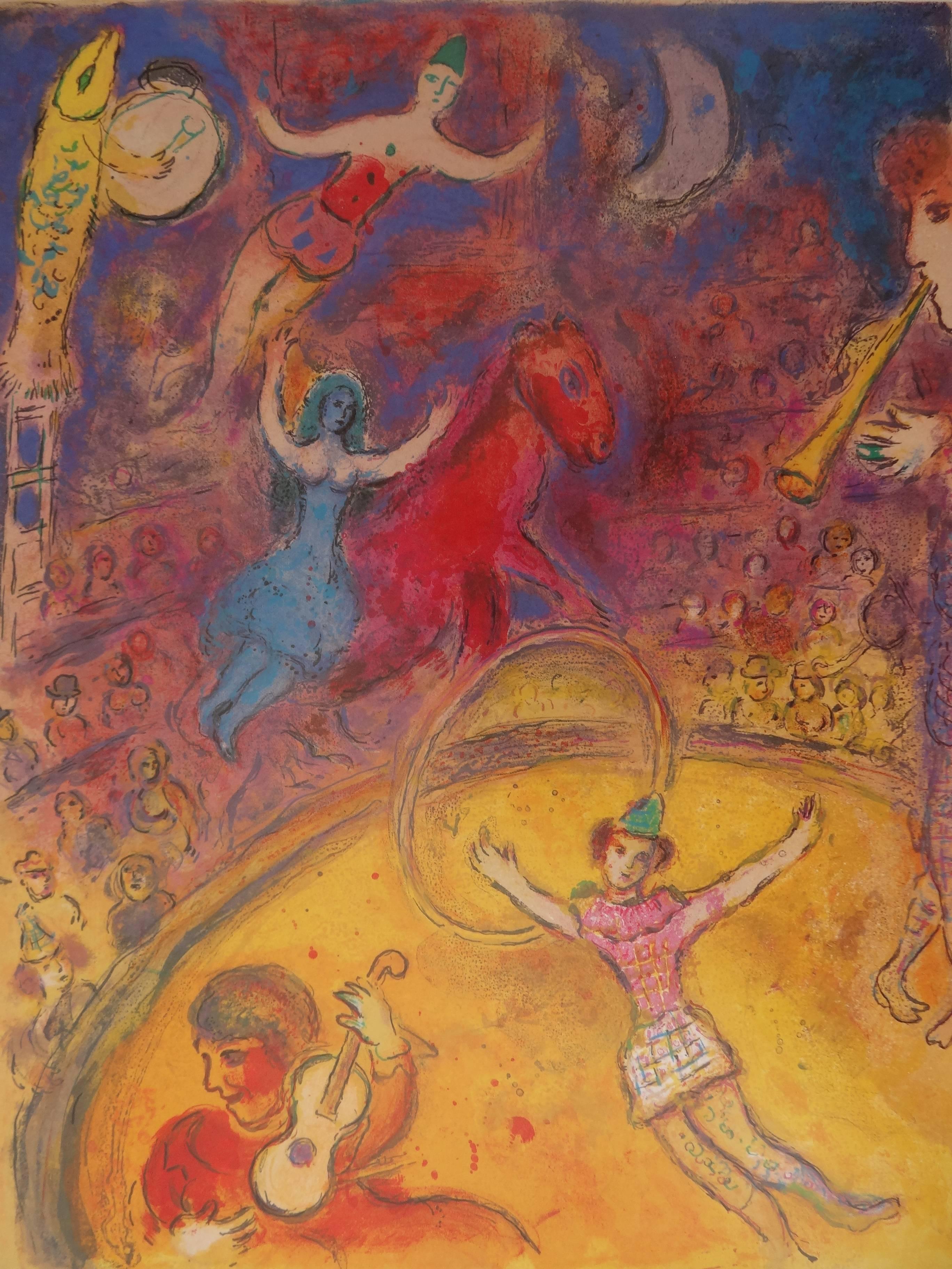 Circus - 25 illustrated books - Vintage poster - 1982 - Print by (after) Marc Chagall