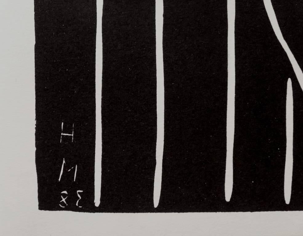 Teeny - Original linocut, 1938 - Referenced in Duthuit #723 – Print von Henri Matisse