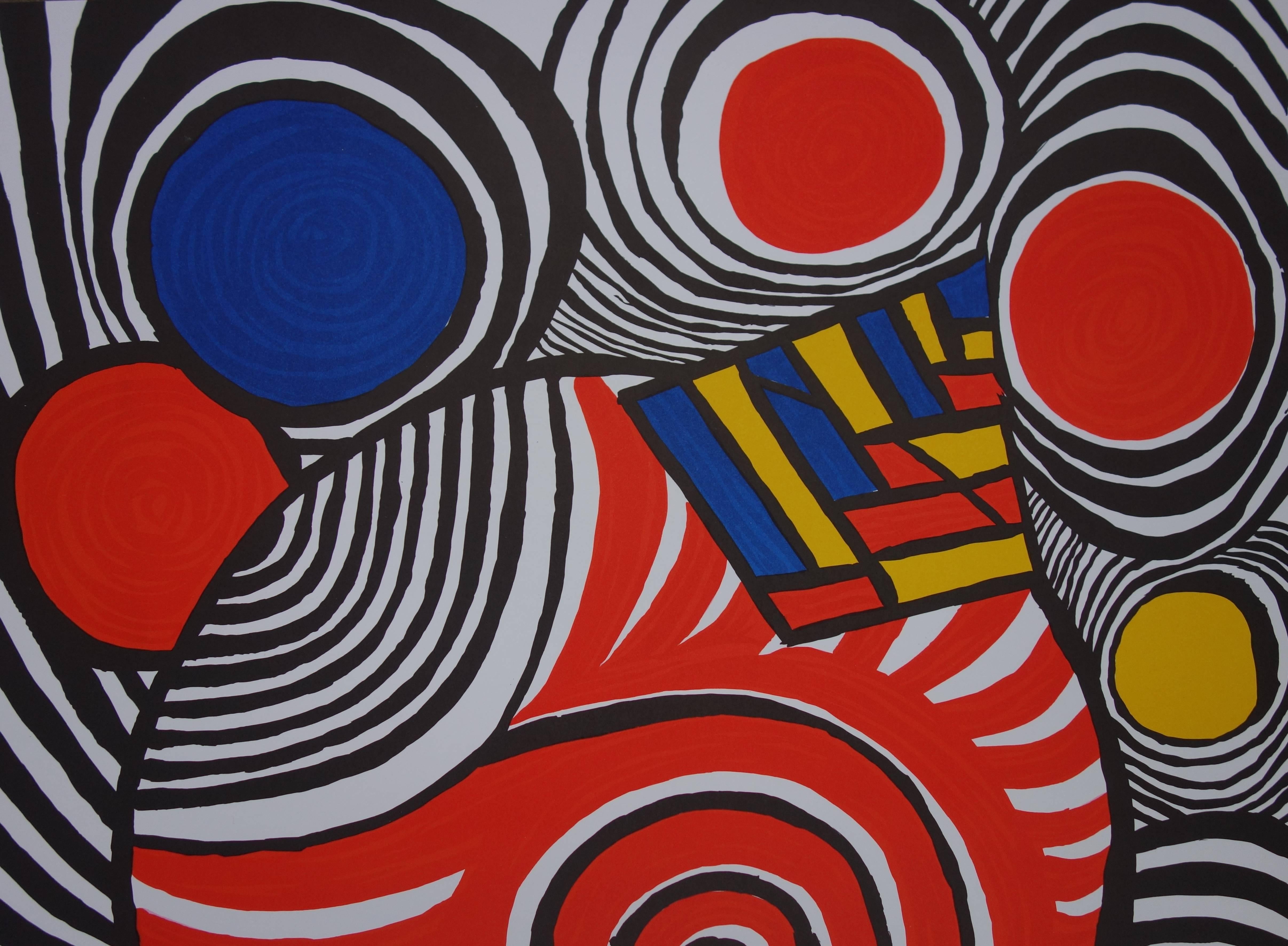 Les Travestis du Reel - Lithographienplakat - 1979 (Geometrische Abstraktion), Print, von (after) Alexander Calder