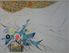 Blumen von Utopia - Original handsignierte Radierung