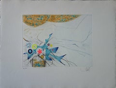 Blumen von Utopia - Original handsignierte Radierung