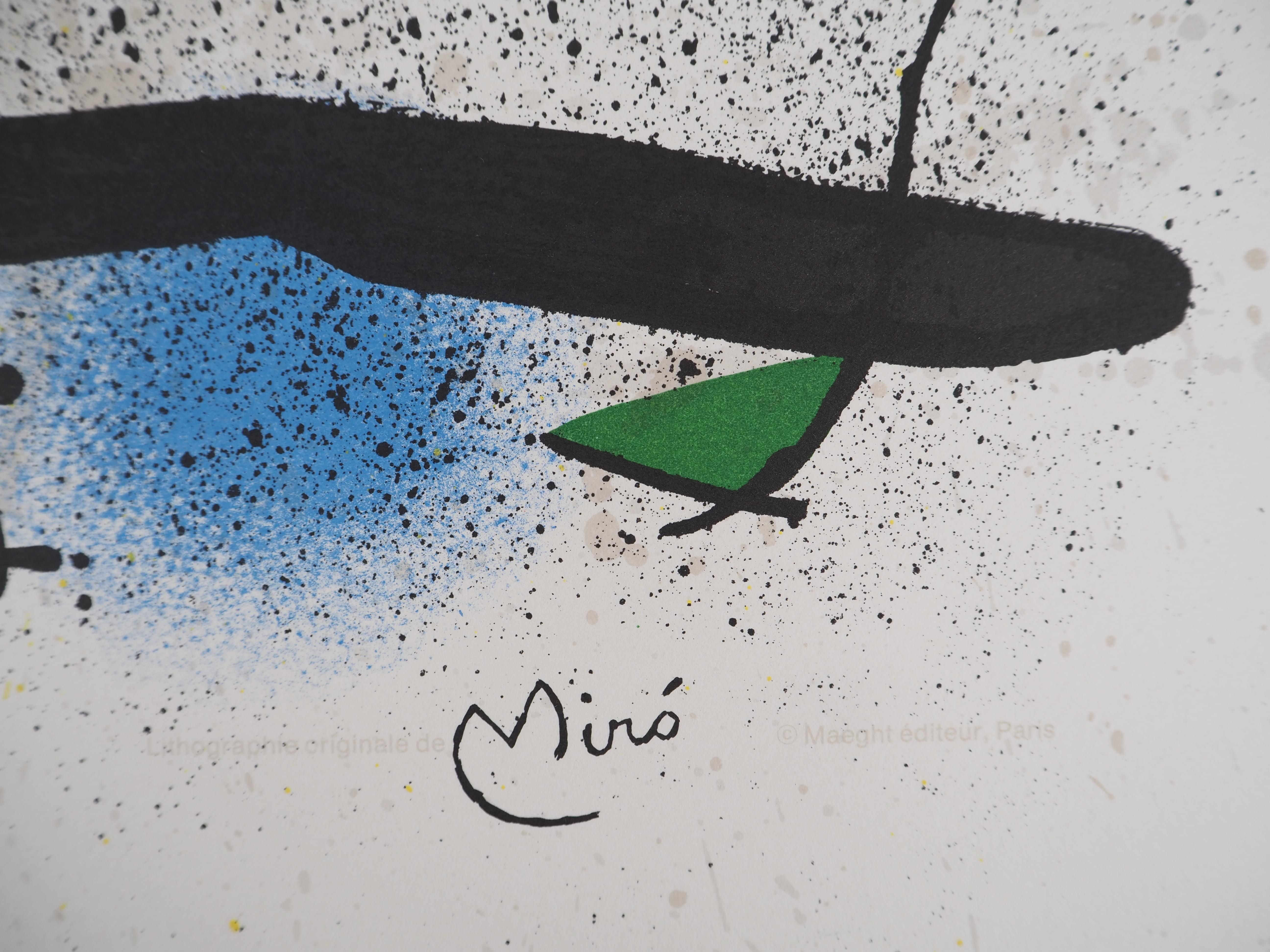 Surrealist Garden - Original Lithograph, Signed in the Plate - Mourlot 950 - Print by Joan Miró