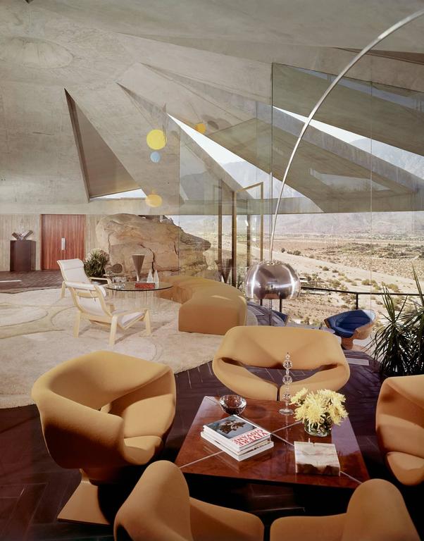 Leland Y. Lee Color Photograph - Elrod House - Mitered Glass