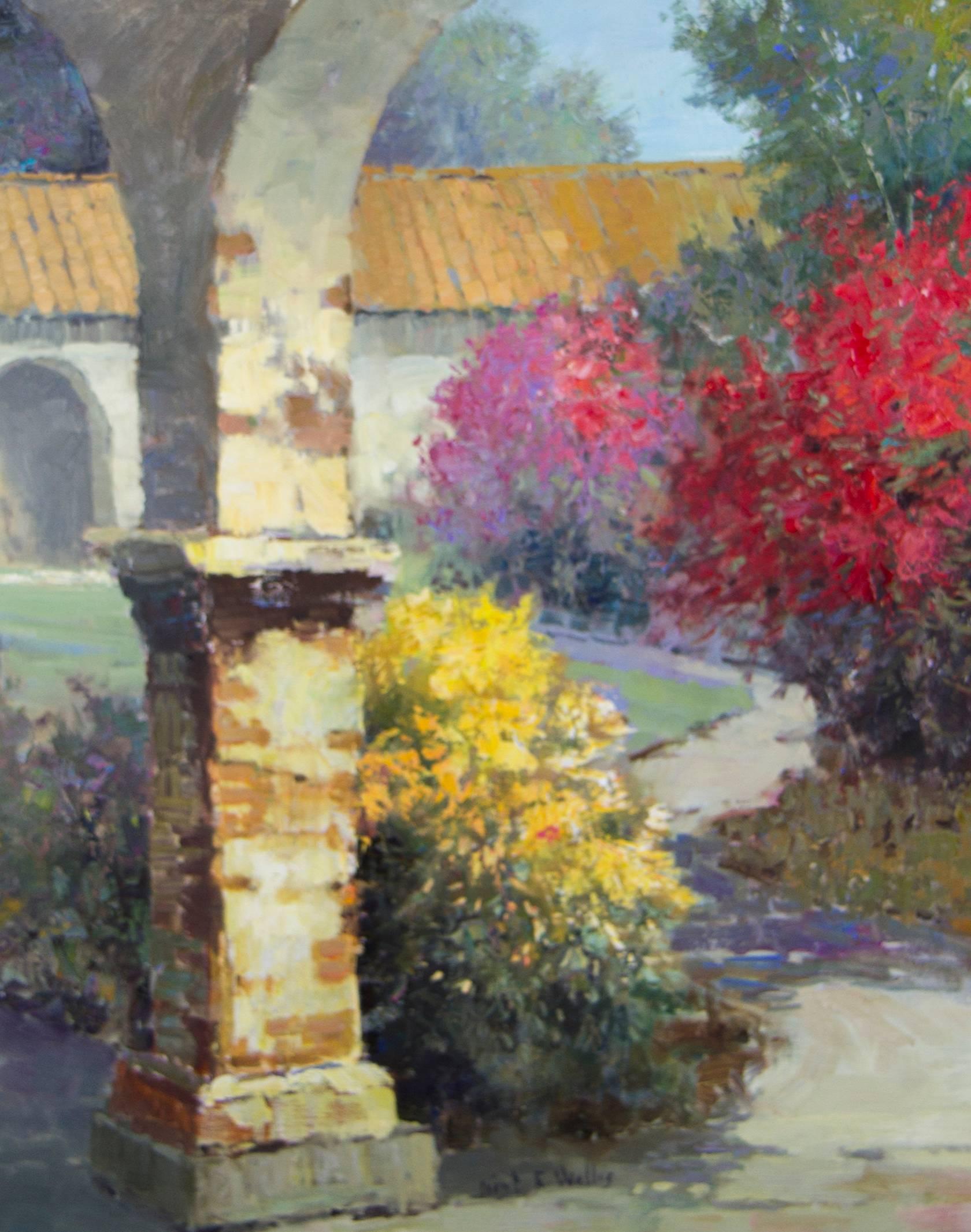 Color Around the Archway - Painting by Kent Wallis