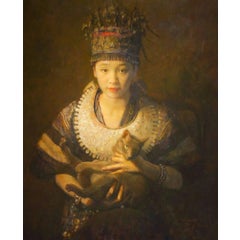 Girl with Cat 5