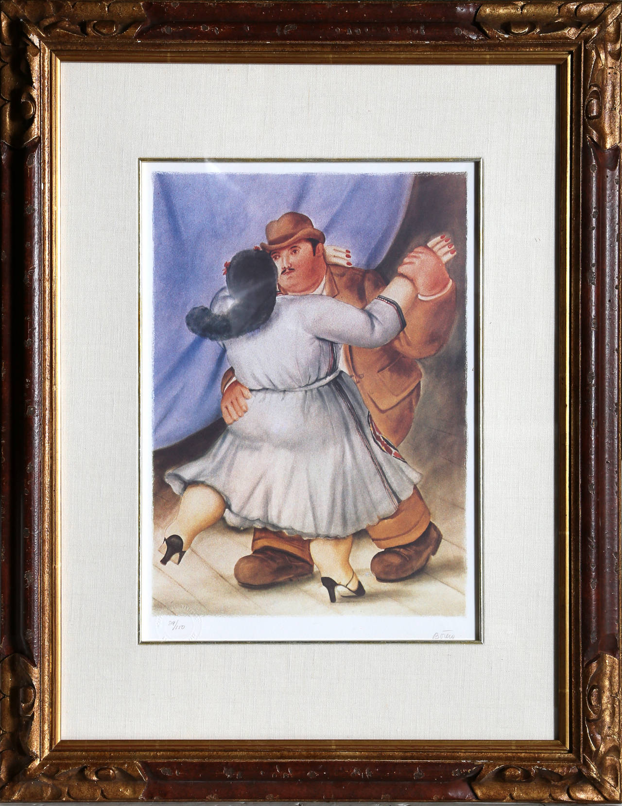 Fernando Botero Figurative Print - The Dancers (Les Danseurs)