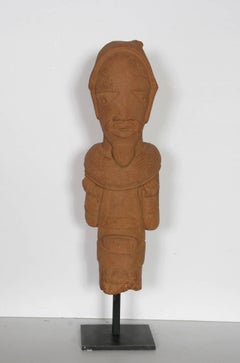 Nok Head Figurine (Nigeria), 500BC-200AD Terra Cotta Sculpture