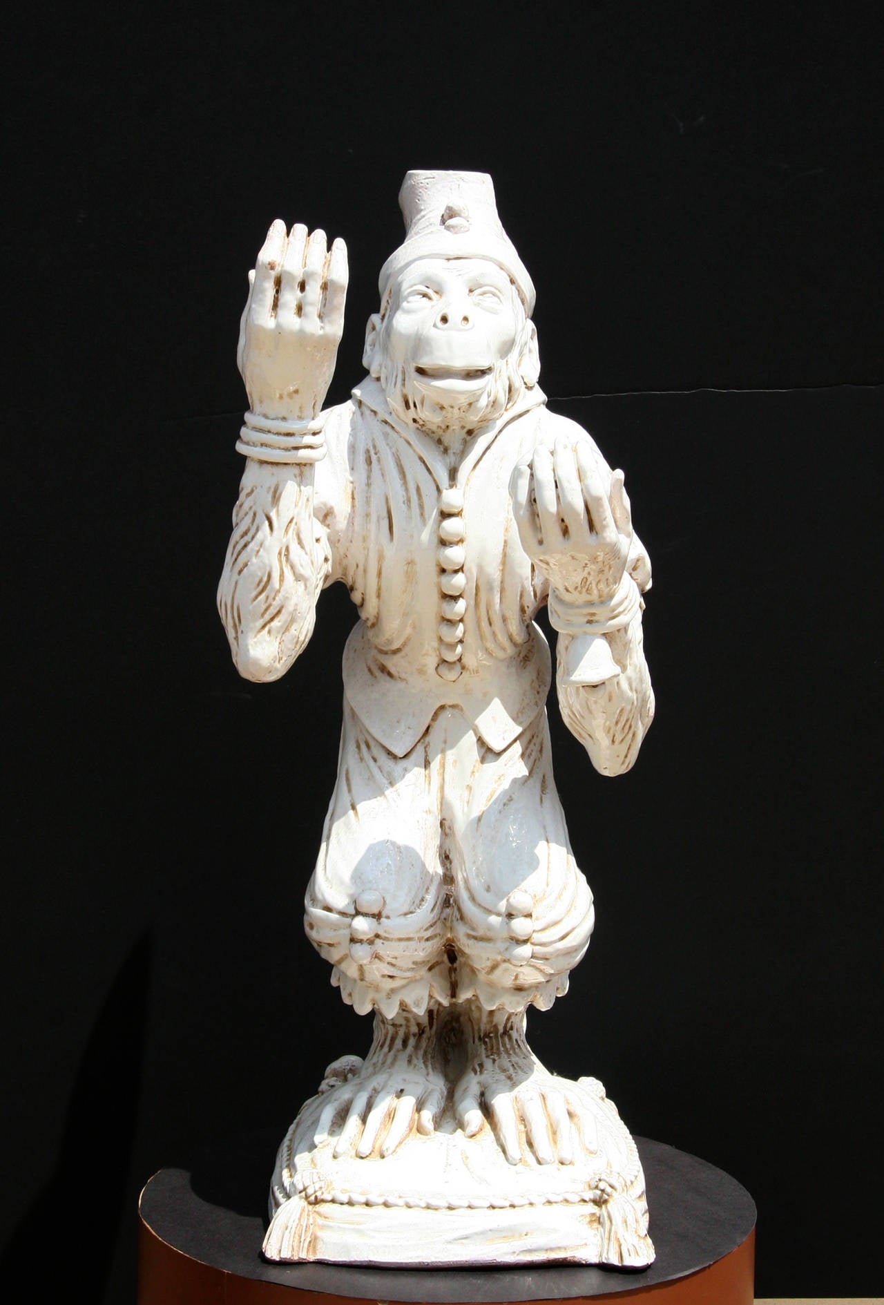 Juggling Monkey, Porcelain Sculpture