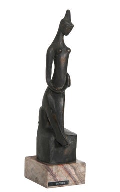 Praying Woman, Modern Bronze Sculpture