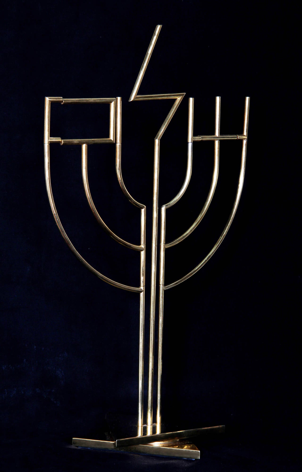 Shalom Menorah - Sculpture by Yaacov Agam