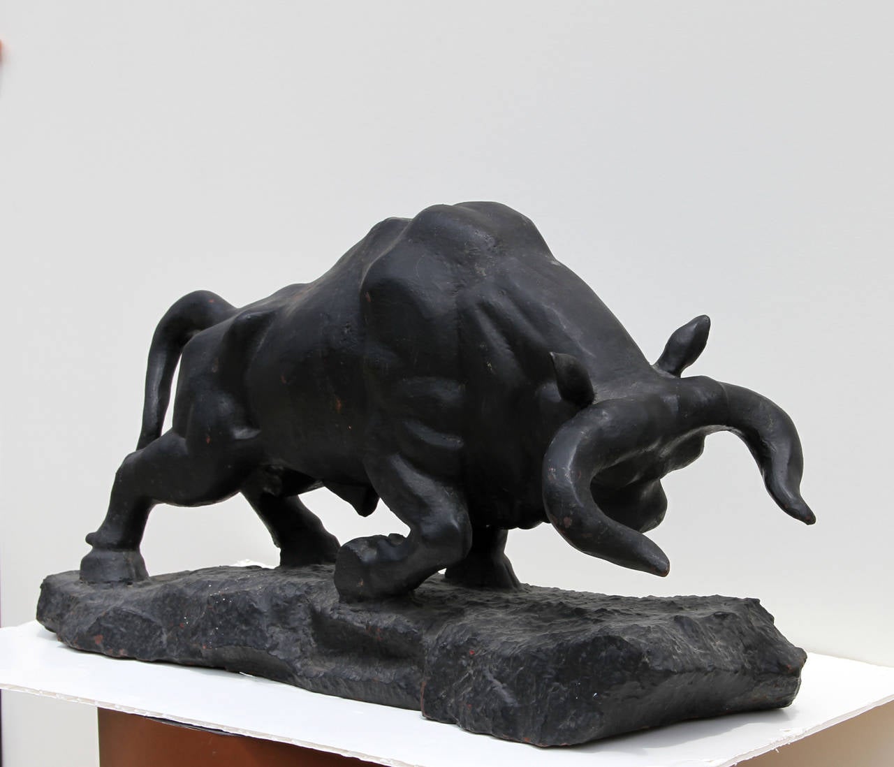 Charging Bull - Sculpture by Unknown