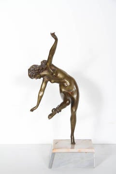 Nude with Snake, Art Deco Sculpture c. 1910