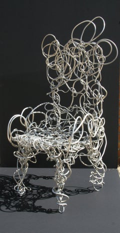 Unique Aluminum Sculptural Chair