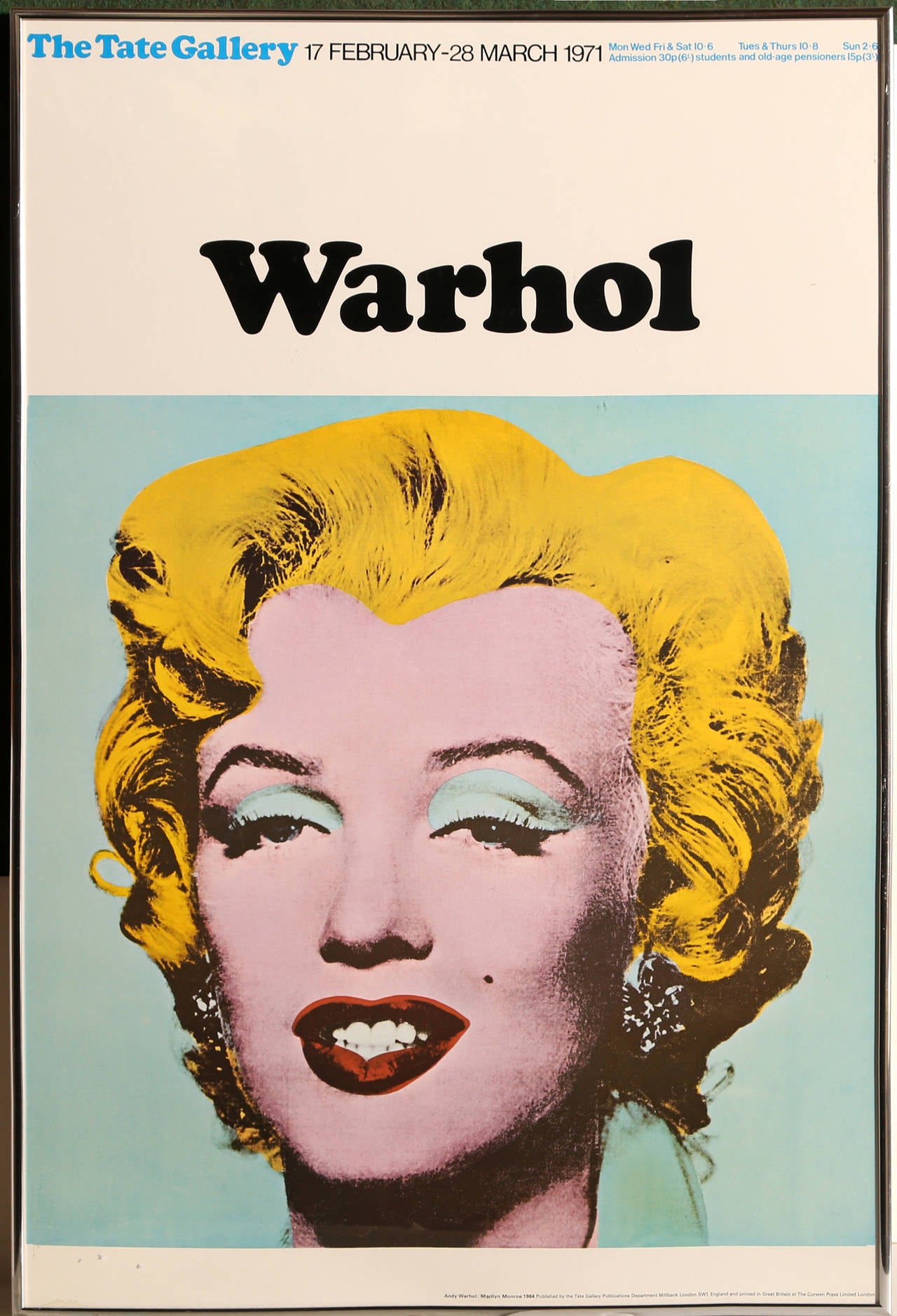 Andy Warhol Portrait Print - Marilyn Monroe - Tate Gallery, London