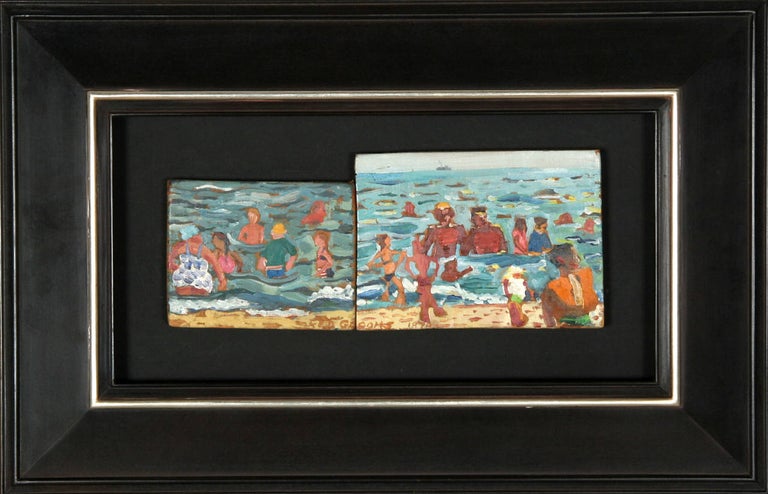 Red Grooms Figurative Painting - At the Beach