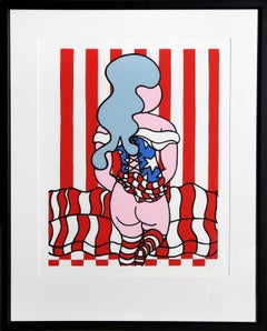 Retro American Girl, Pop Art Screenprint by William Nelson Copley