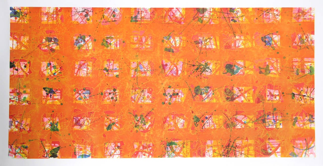 Sam Francis Abstract Print - Pioggia d
Oro (Golden Rain) (SFE-069)