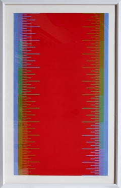 Olympics, OP Art Serigraph by Richard Anuszkiewicz