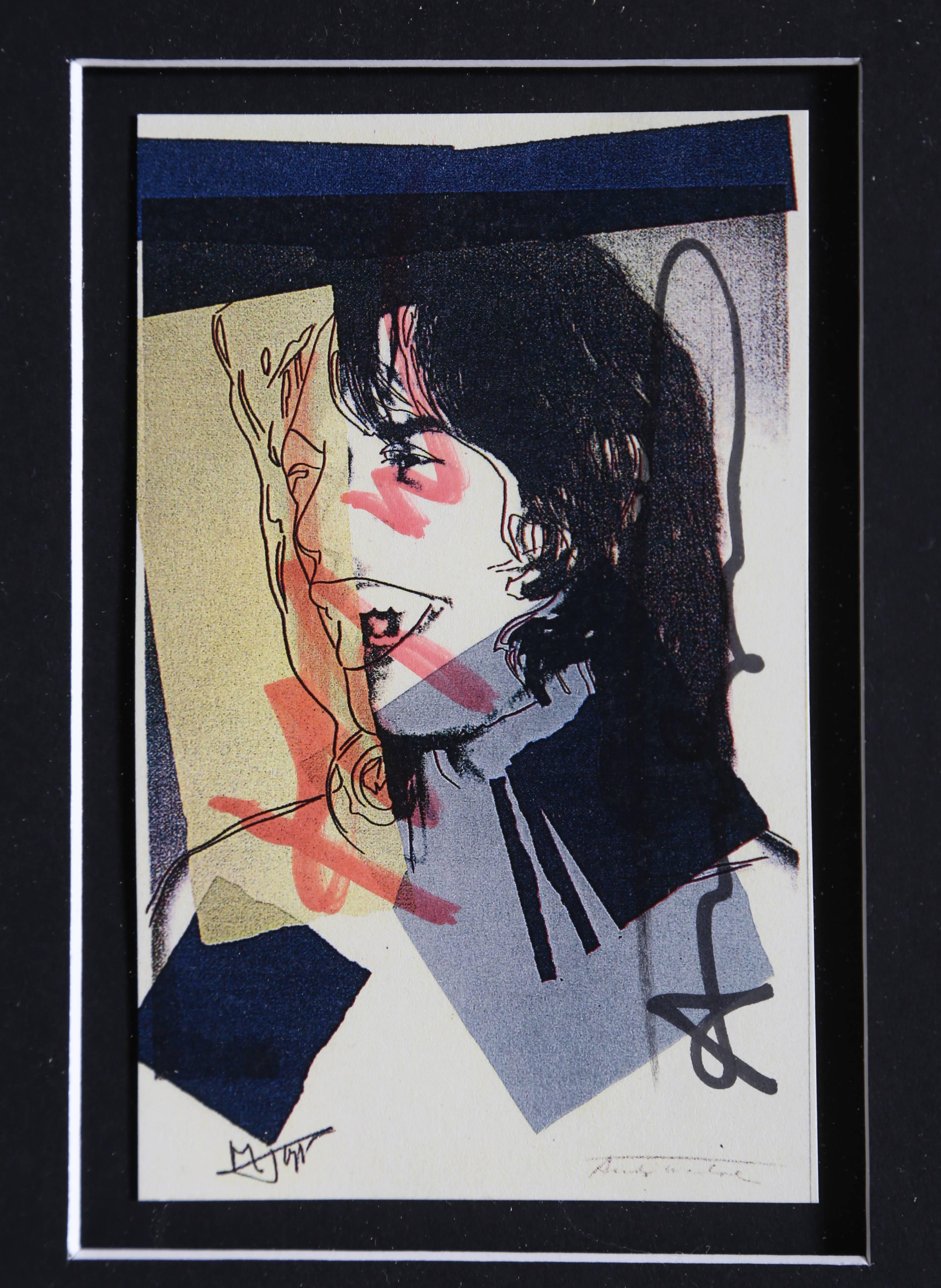 Mick Jagger Announcement Card Portfolio - Print by (after) Andy Warhol