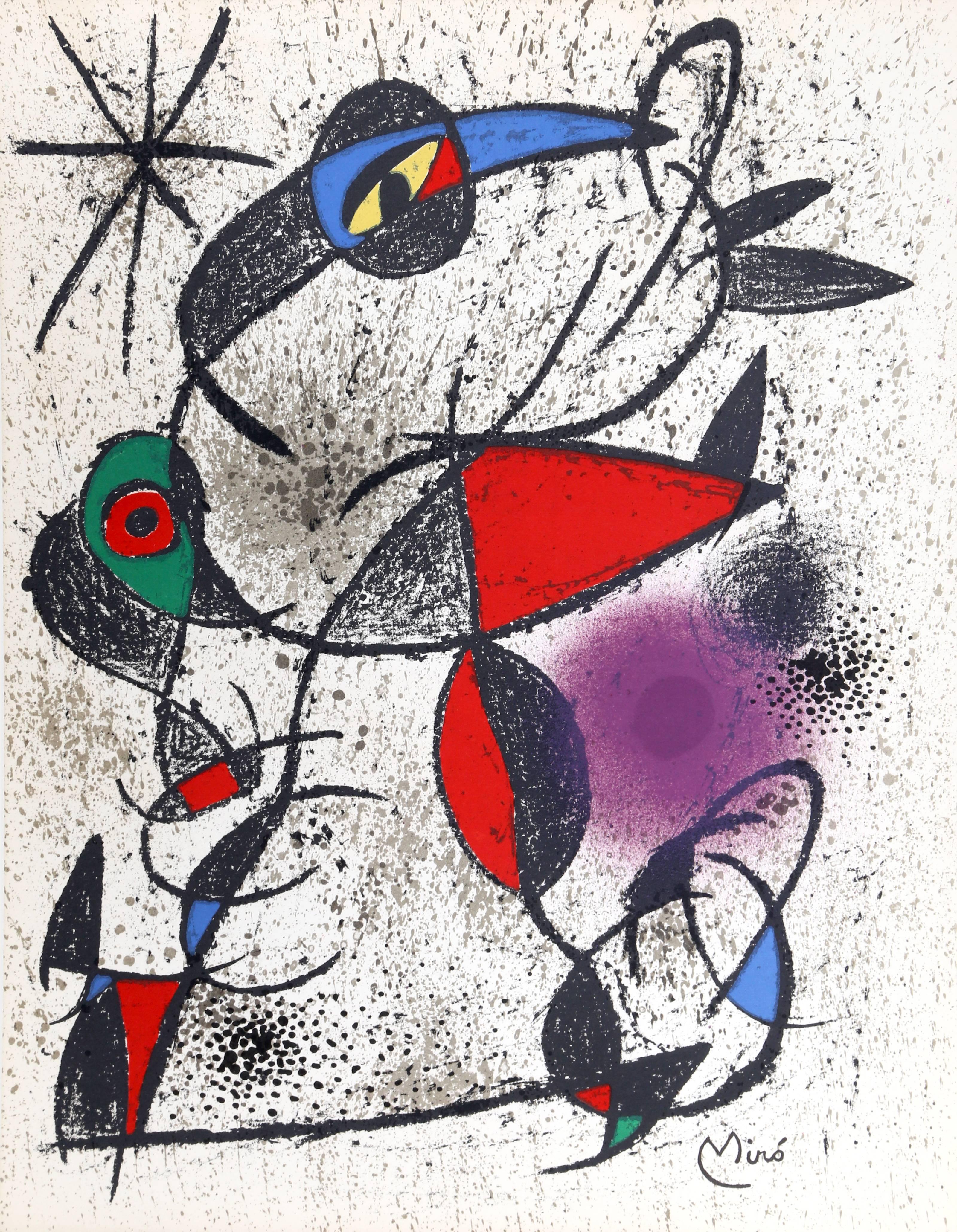 Jaillie du Calcaire aus Souvenirs de Portraits d'Artistes von Joan Miro (Moderne), Print, von Joan Miró