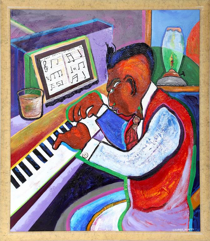 Hunt Jelly Roll Morton, Painting For Sale at 1stdibs
