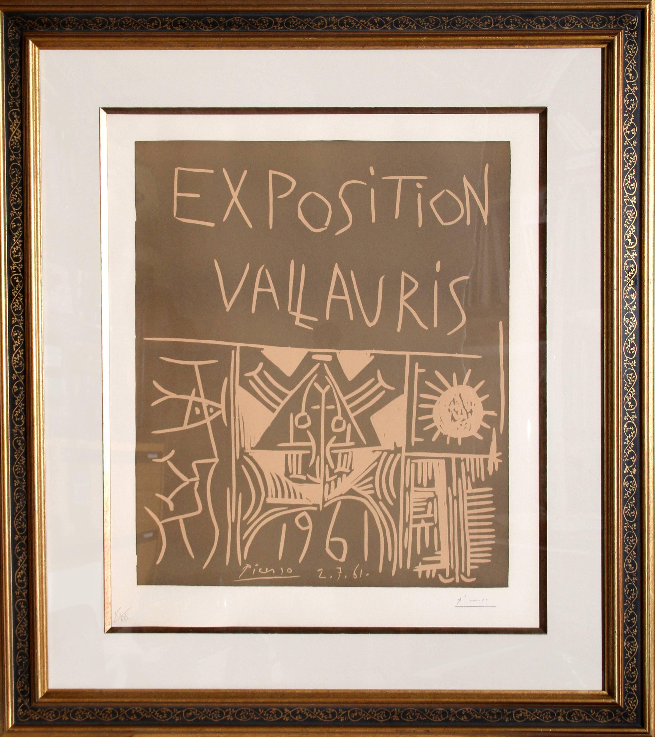 Pablo Picasso Abstract Print - Exposition Vallauris (Bloch 1295)