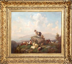 Mountain Landscape with Goatherd and Goats