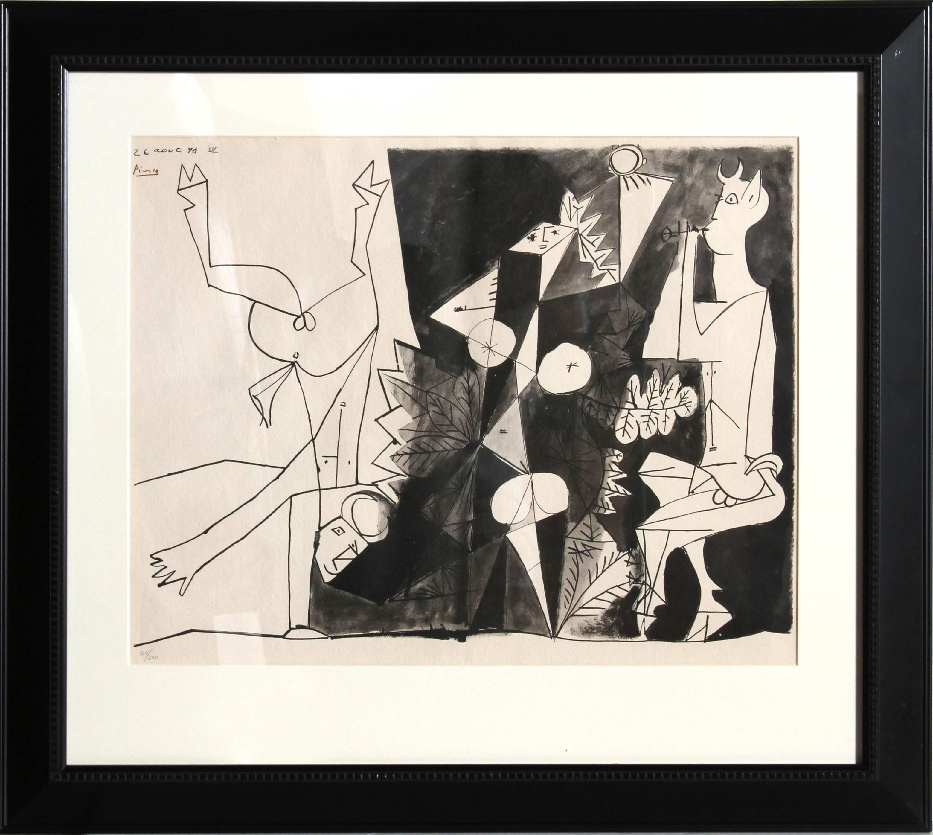 Pablo Picasso Figurative Print - Faun and Dancing Nudes