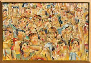 Ramon Santiago - Companions, Oil Painting 1970 For Sale at 1stDibs ...