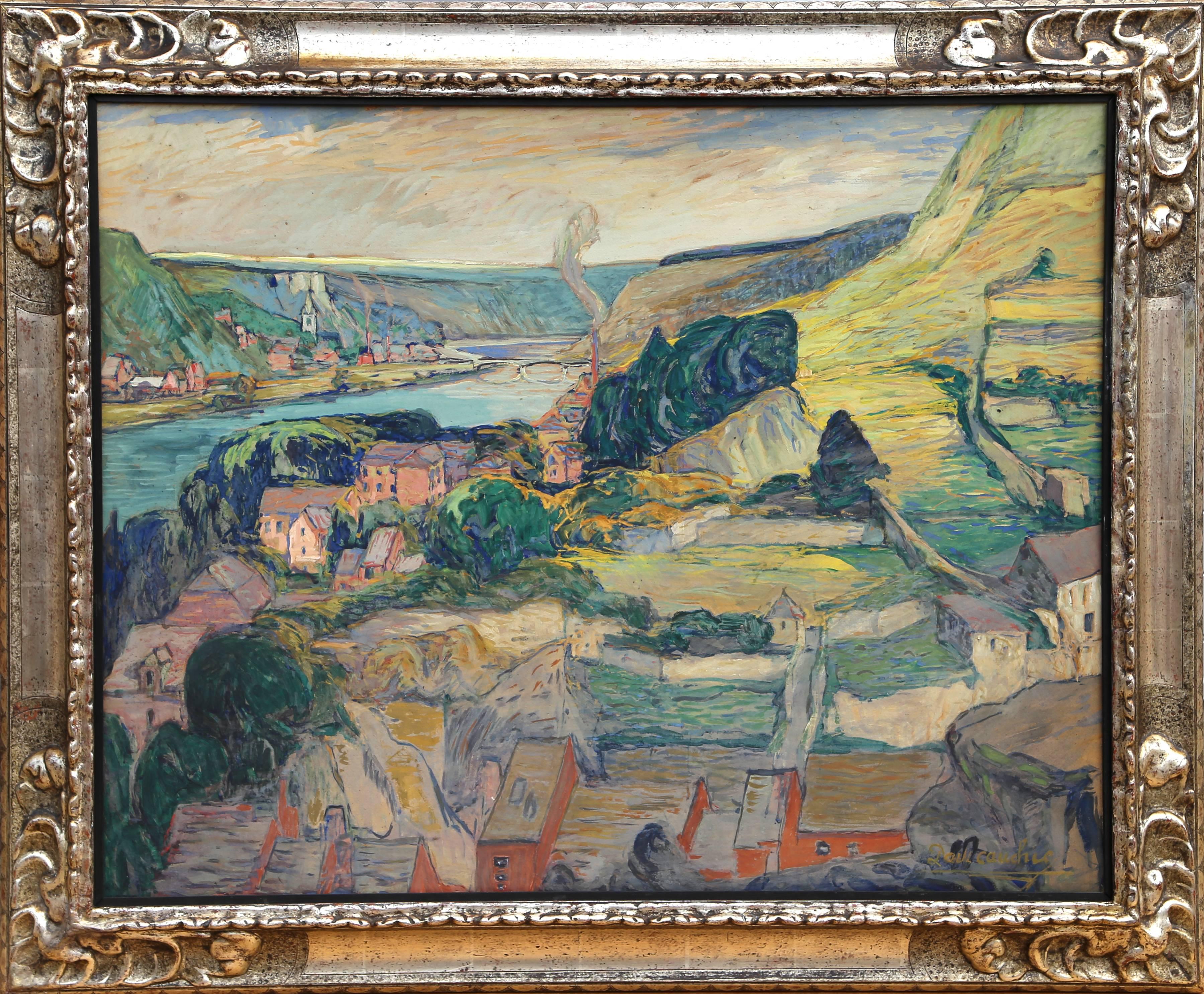 Paul Chauchie Landscape Painting - La Vallee de la Meuse