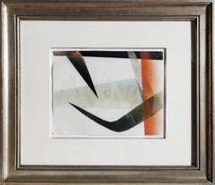 Vintage Untitled 4, Modern Abstract Monotype by Harry Beroia