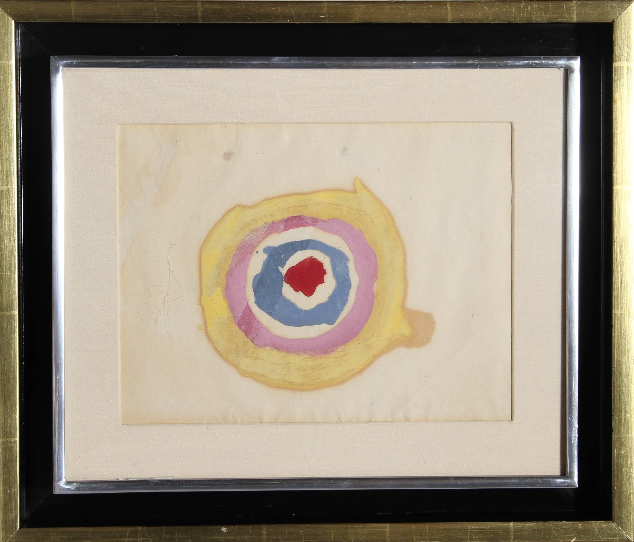 Kenneth Noland Abstract Drawing - Target