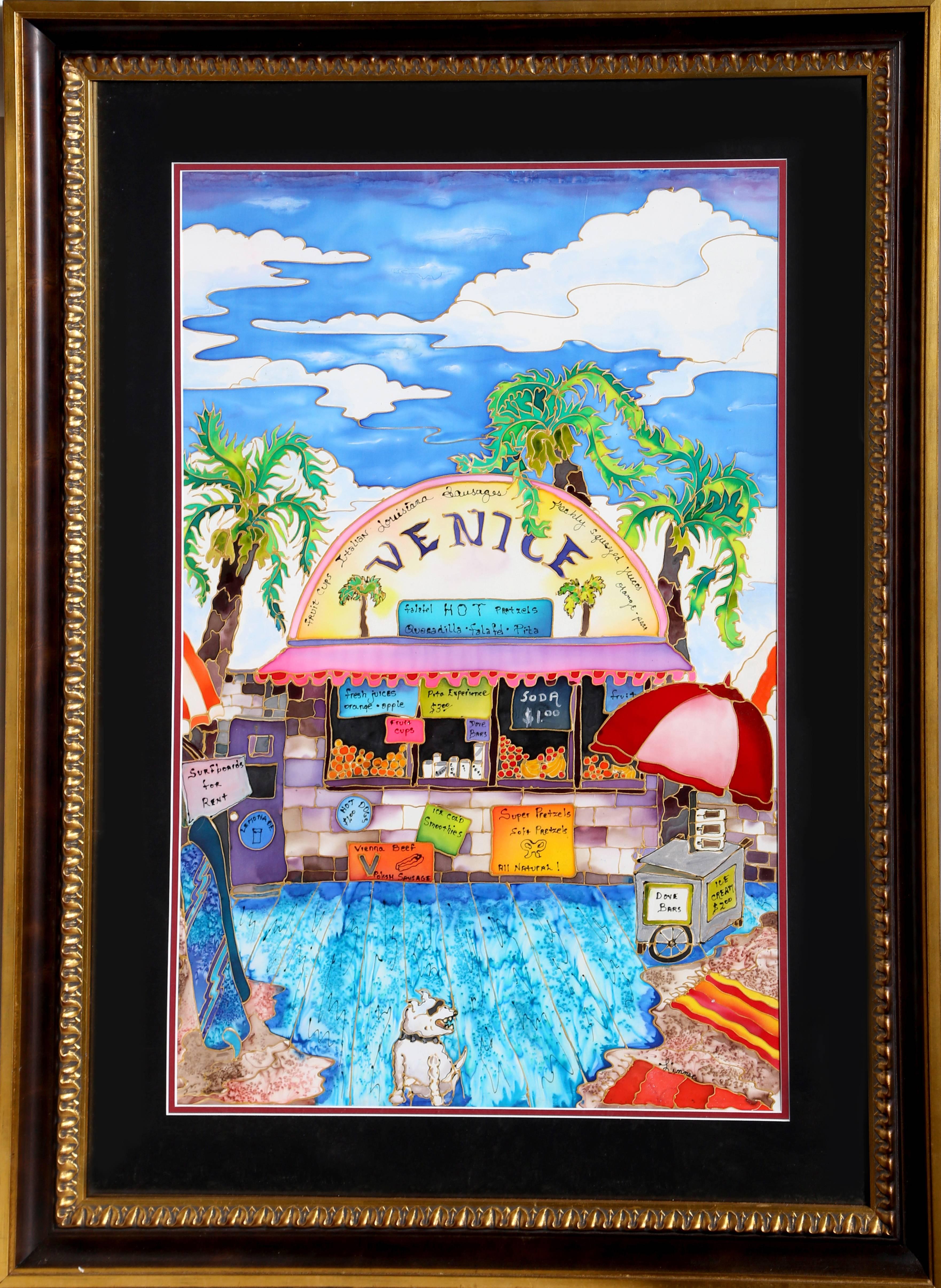 Venice Beach, California - Acrylic Painting by Linnea Pergola