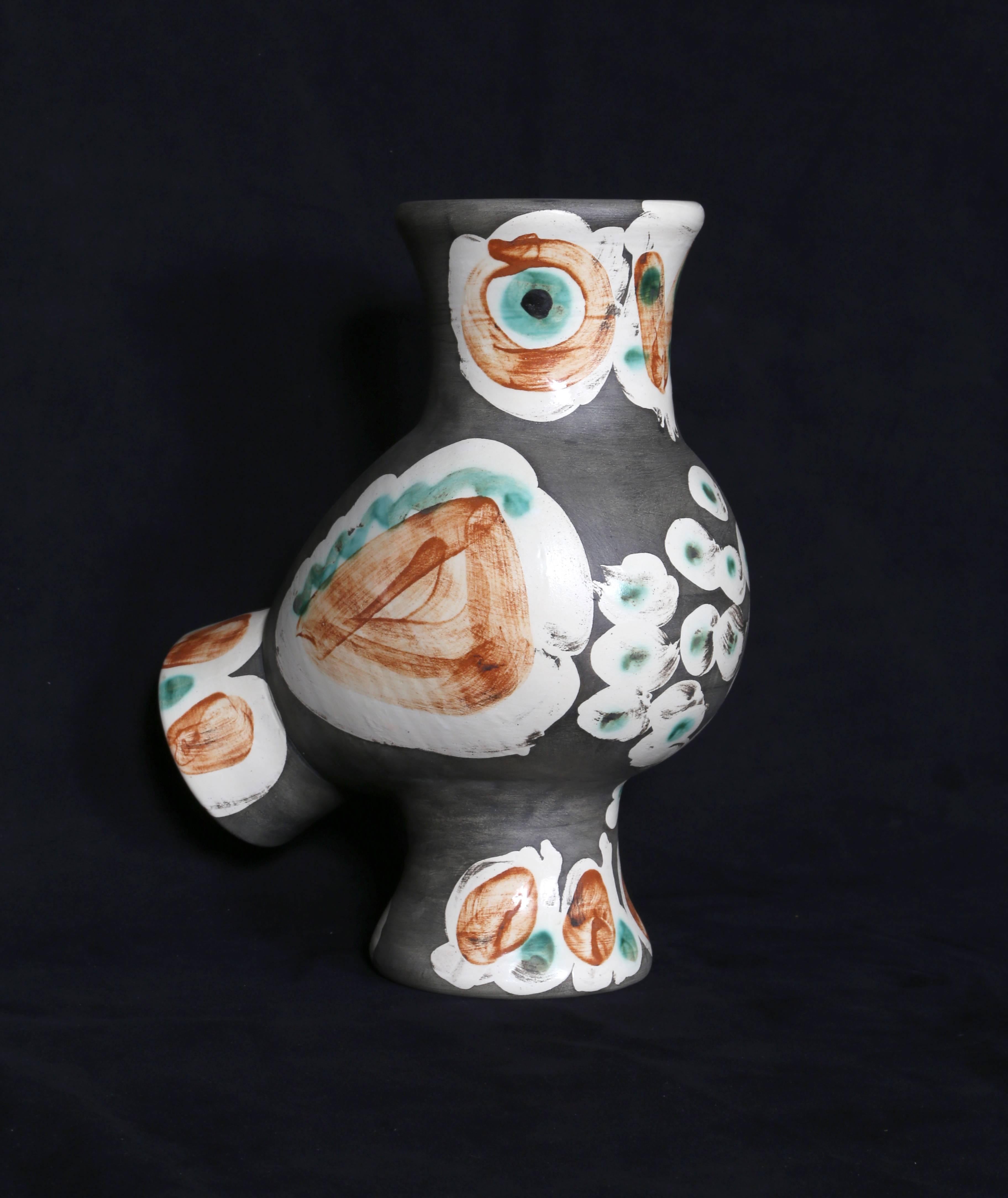 Pablo Picasso Figurative Sculpture - Wood Owl (Ramie 542)