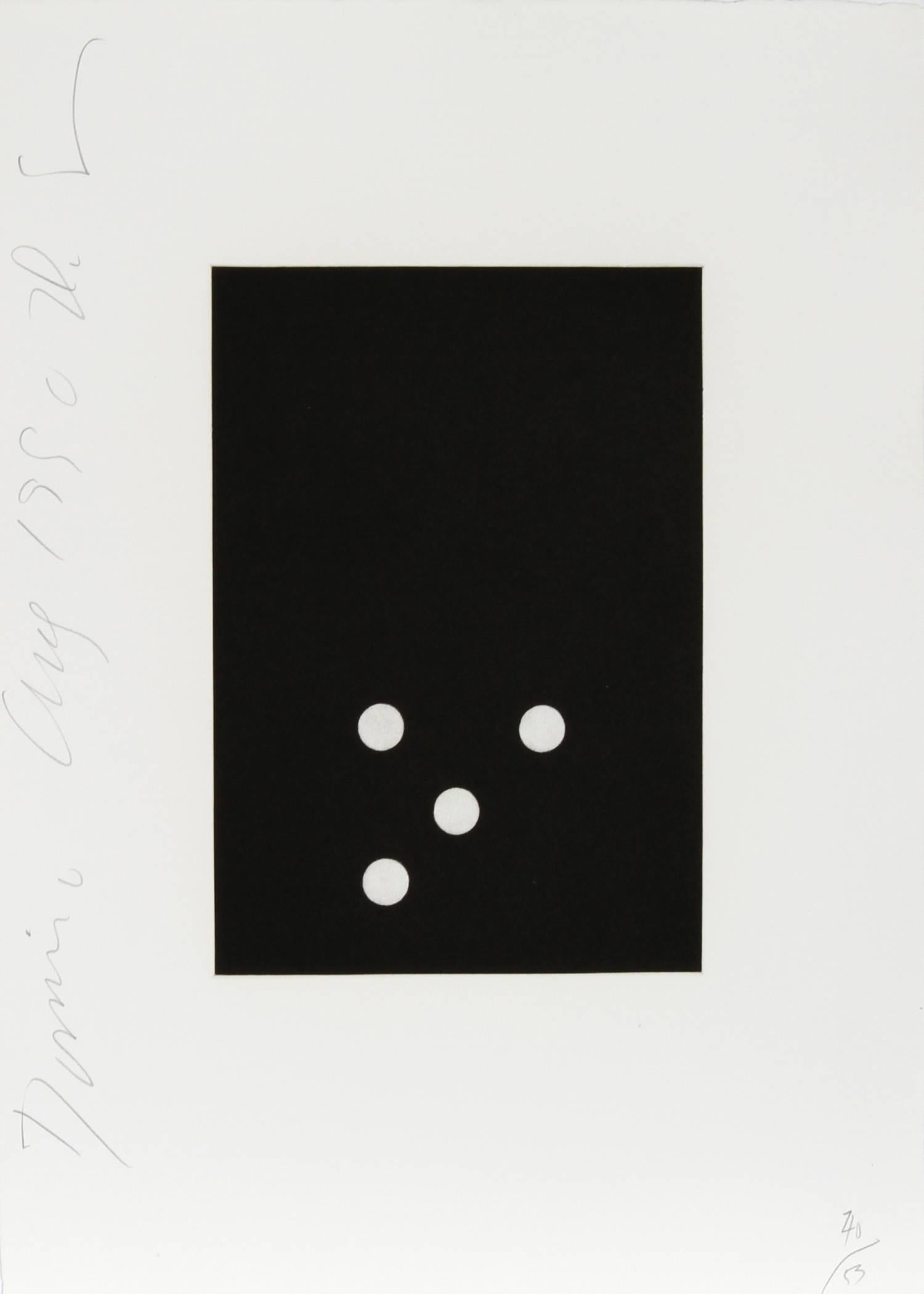 Donald Sultan Abstract Print - Dominoes Portfolio - 11