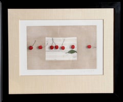 Vintage Cherries (Music Sheet), Mezzotint by K.B. Hwang