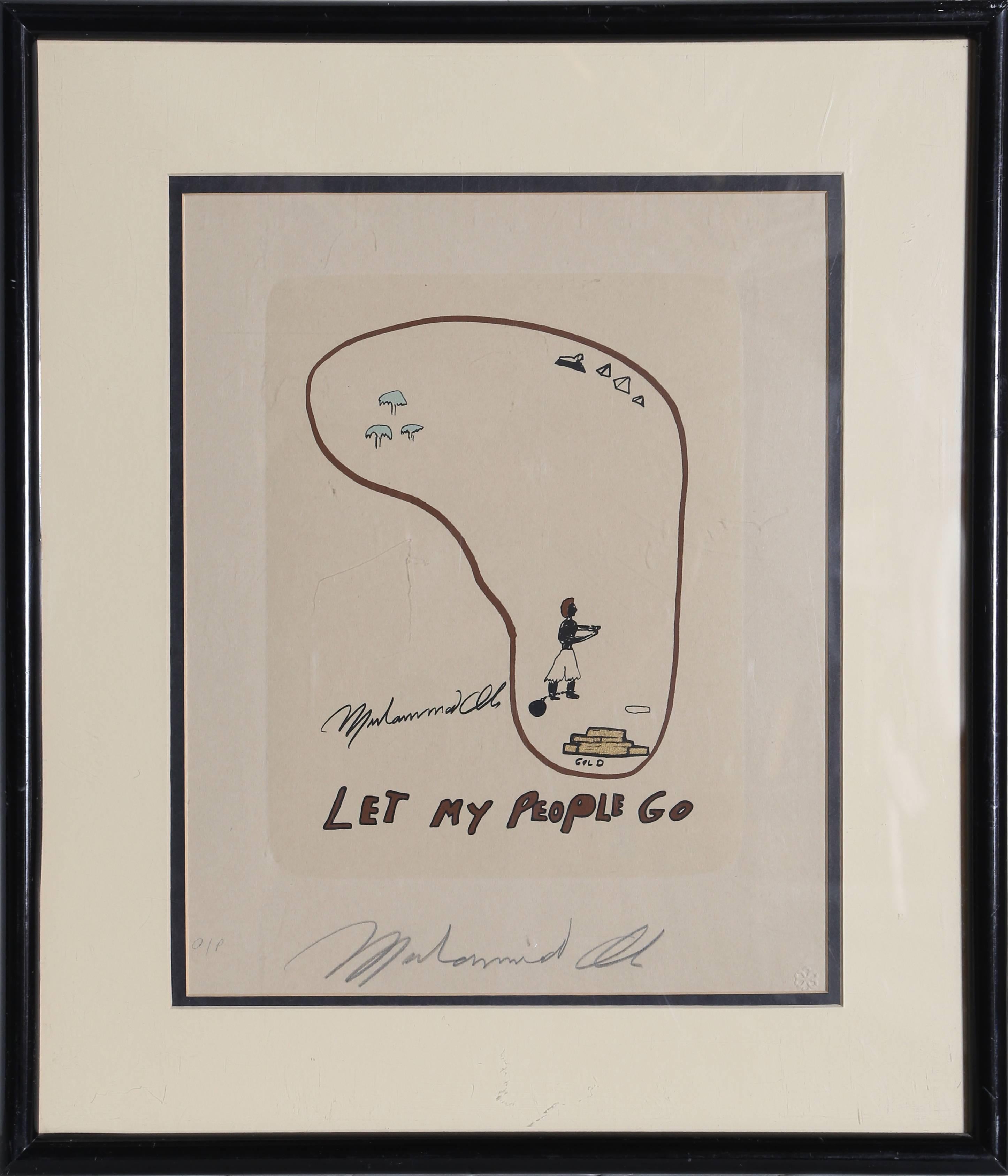 Muhammad Ali Figurative Print - Let My People Go