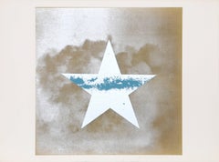 Vintage Estrella Azul sobre Oro