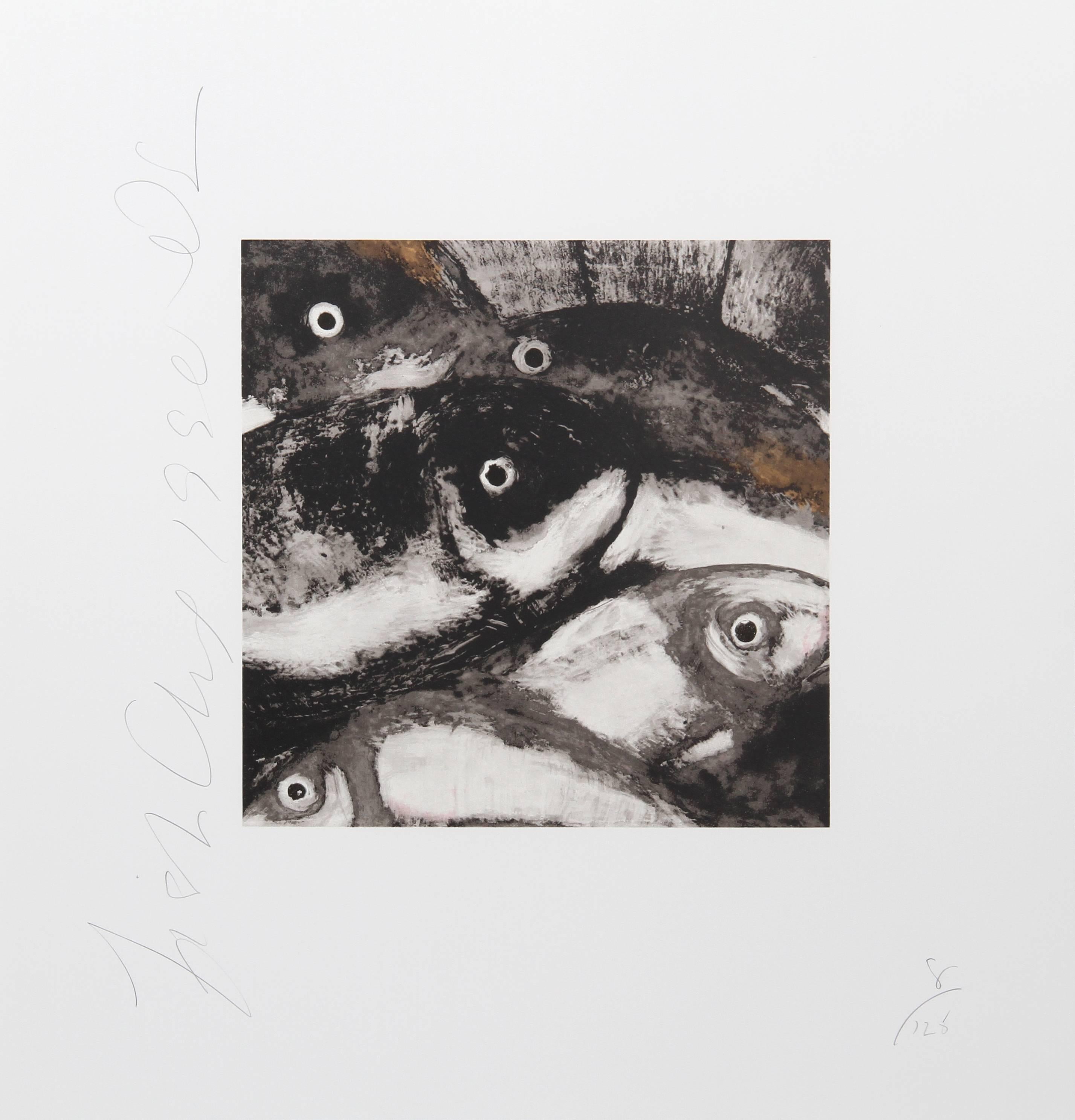 Donald Sultan Animal Print - Fish