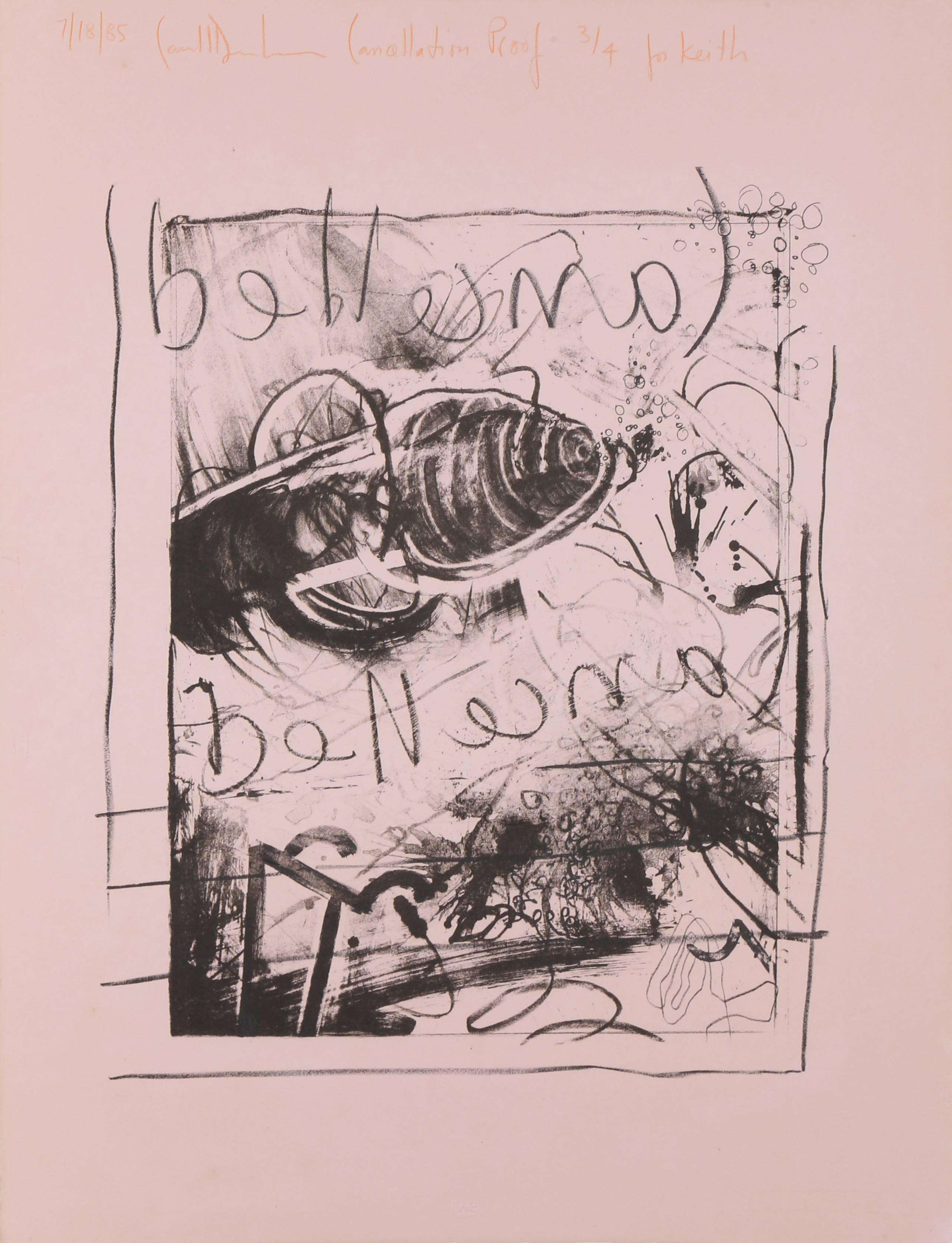 Carroll Dunham Abstract Print - Belle IV	