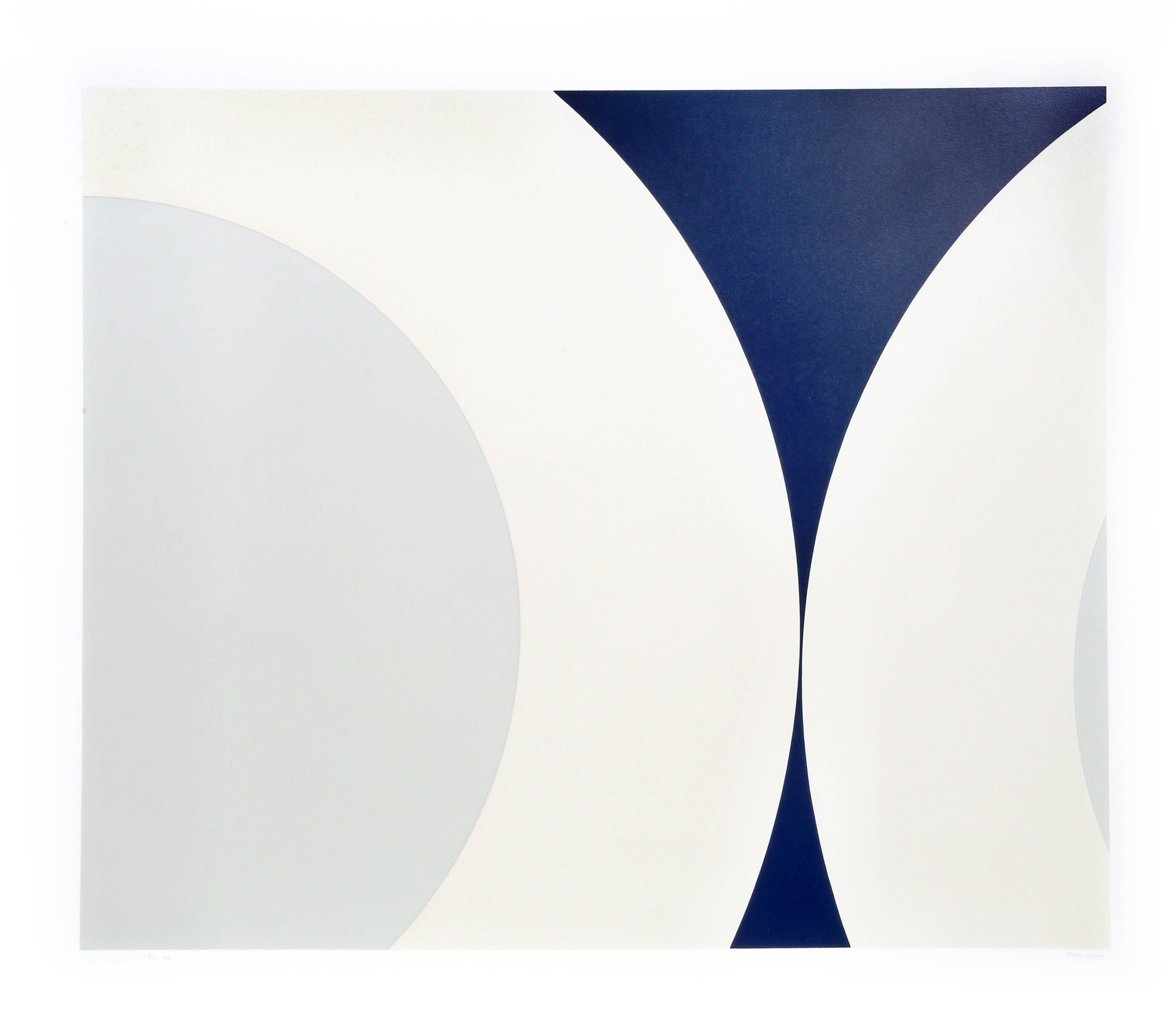Künstler:  Nassos Daphnis, Grieche (1914 - 2010)
Titel:  SS 27-76
Jahr:  1976
Medium:  Siebdruck, signiert und nummeriert mit Bleistift
Auflage:  100, AP 30
Größe:  33 Zoll x 37 Zoll (83,82 cm x 93,98 cm)