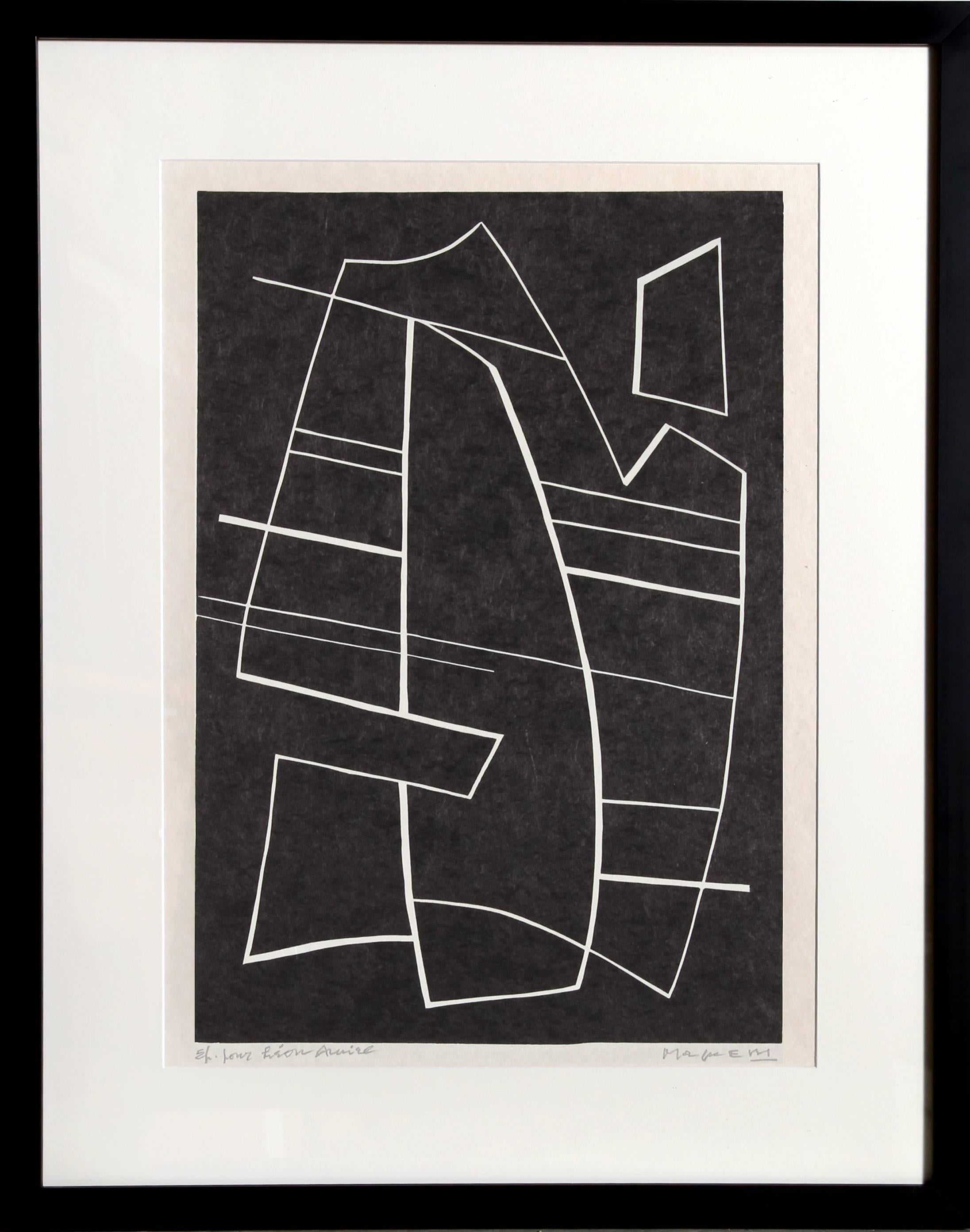 Alberto Magnelli Abstract Print - I-2 from La Magnanerie de la Ferrage